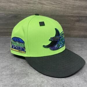 New Era Tampa Bay Rays Fitted Hat 7 1/8 Tropicana Field Lime Green